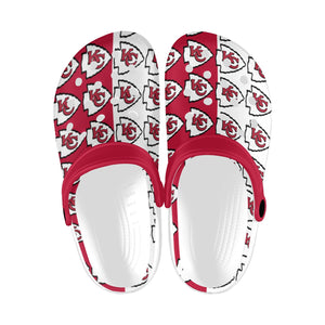 #Rossolini1# Team Red/White Custom Print Foam Crocs for Adults