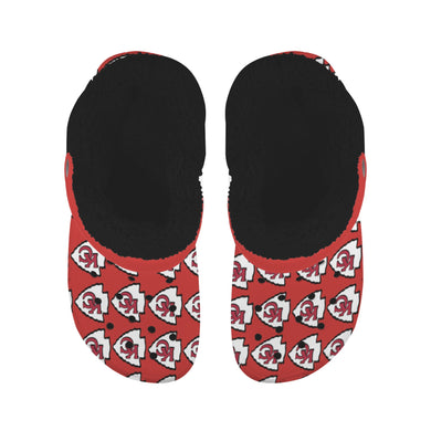 #Rossolini1# Team Red/Black Inside Fleece Lined Foam Crocs for Adults