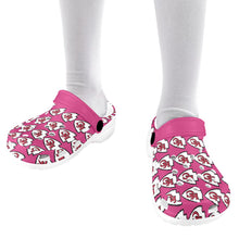 #Rossolini1# Team Pink Custom Print Foam Crocs for Kids