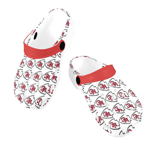 #Rossolini1# Team White Custom Print Foam Crocs for Kids