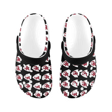 #Rossolini1# Team Black Custom Print Foam Crocs for Kids