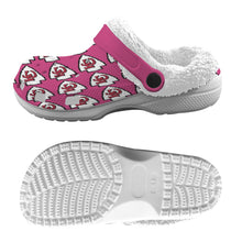 #Rossolini1# Team Pink/Black Inside Fleece Lined Foam Crocs for Adults