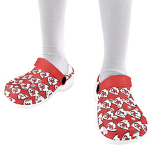 #Rossolini1# Team Red Custom Print Foam Crocs for Kids