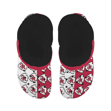 #Rossolini1# Team Red/White Black Inside Fleece Lined Foam Crocs for Adults