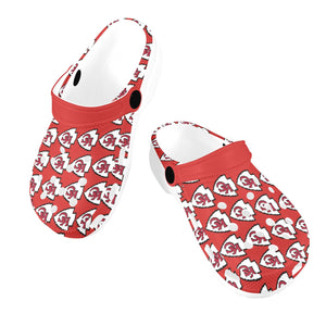 #Rossolini1# Team Red Custom Print Foam Crocs for Kids