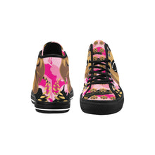 #Rossolini1# Streetz Black/Pink Camo Vancouver H Women's Canvas Shoes (1013-1)