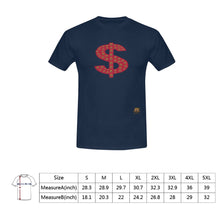 #Rossolini1# Red Money Sign Navy Blue T-Shirt