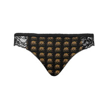 #Rossolini1# Black Women's Lace Panty (Model L41)