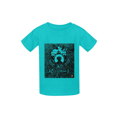 #Rossolini1# Shadow Sea Green Kid's  Classic T-shirt (Model T22)