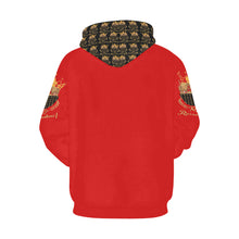 #MASK ON# Red Hoodie for Women (Model H13)