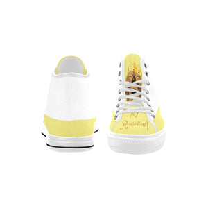 #Rossolini1# Flavor White/Yellow Vancouver H Men's Canvas Shoes (1013-1)