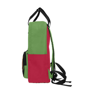 #Rossolini1# Red/Green Twin Handle Backpack (Model 1732)