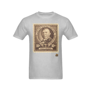 #Stamped# Booker T Washington Gray T-Shirt