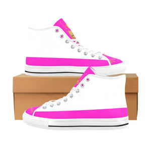 #Rossolini1# Flavor White/Hot Pink Vancouver H Men's Canvas Shoes (1013-1)