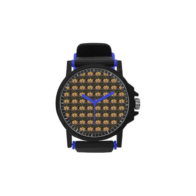 #Rossolini1# Mask Off Blue Hours/Seconds Unisex Silicone Strap Plastic Watch (Model 316)