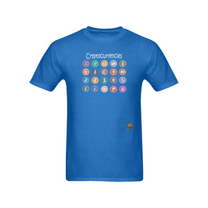 #Rossolini1# Cryptocurrencies Blue T-Shirt