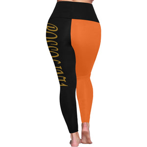 #Rossolini1# TheName B/O Plus Size High Waist Leggings (Model L44)