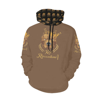 #MASK OFF# Brown Hoodie for Men (Model H13)