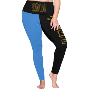 #Rossolini1# TheName B/B Plus Size High Waist Leggings (Model L44)