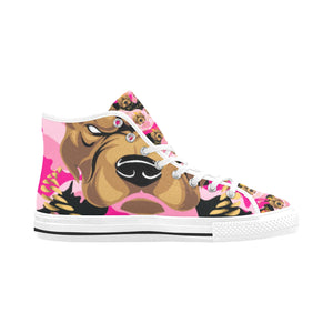 #Rossolini1# Streetz Black/Pink Camo White Bottom Vancouver H Men's Canvas Shoes (1013-1)