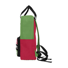 #Rossolini1# Black Lives Matter Red/Green Twin Handle Backpack (Model 1732)