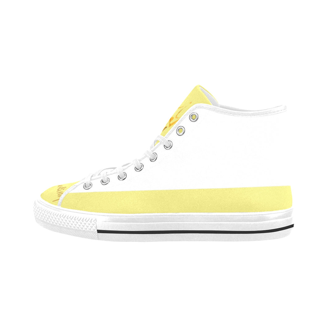 #Rossolini1# Flavor White/Yellow Vancouver H Women's Canvas Shoes (1013-1)