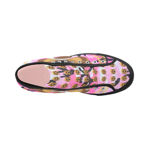 #Rossolini1# Streetz Pink/Black Camo Vancouver H Women's Canvas Shoes (1013-1)