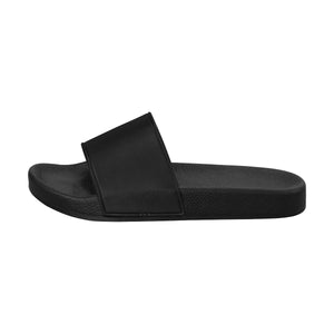 #Rossolini1# Black Men's Slide Sandals/Large Size (Model 057)