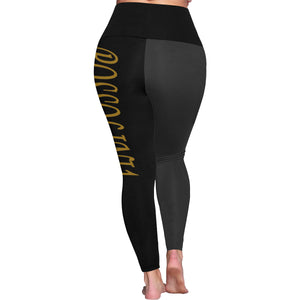 #Rossolini1# TheName B/C Plus Size High Waist Leggings (Model L44)