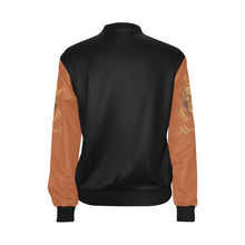 #MASKOFF# B/RB Bomber Jacket for Women (Model H36)