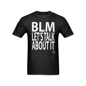 #Let's Talk About It# Black T-Shirt