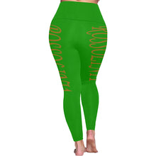 #Rossolini1# TheName Green Plus Size High Waist Leggings (Model L44)