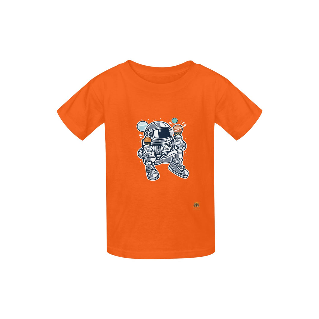 #Rossolini1# Astronaut Ice Cream Orange Kid's  Classic T-shirt (Model T22)