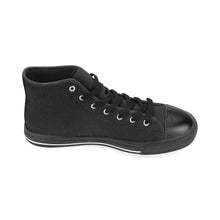 #Rossolini1# InSider Black High Top Canvas Shoes for Kid (Model 017)