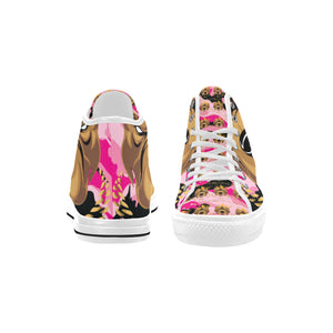 #Rossolini1# Streetz Black/Pink Camo White Bottom Vancouver H Men's Canvas Shoes (1013-1)