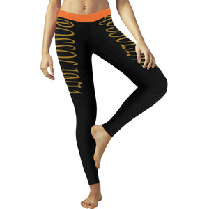 #Rossolini1# TheName Orange Trim Low Rise Leggings (Invisible Stitch) (Model L05)