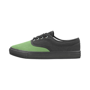 #Rossolini1# Tips Grass Green Aries Women's Canvas Shoes (Model 029)