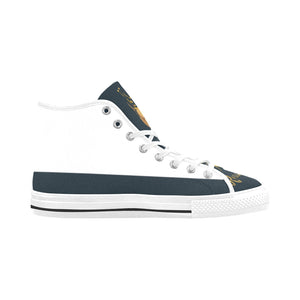 #Rossolini1# Flavor White/Navy Blue Vancouver H Women's Canvas Shoes (1013-1)