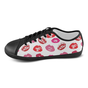 #Rossolini1# LIPS Canvas Shoes for Women/Large Size (Model 016)