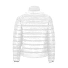 #Rossolini1# White Stand Collar Padded Jacket (Model H41)