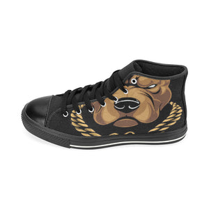 #Rossolini1# InSider Mask On High Top Canvas Shoes for Kid (Model 017)