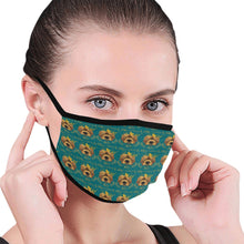 #Rossolini1# Kelly Green Mouth Mask (2 Filters Included) (Non-medical Products)