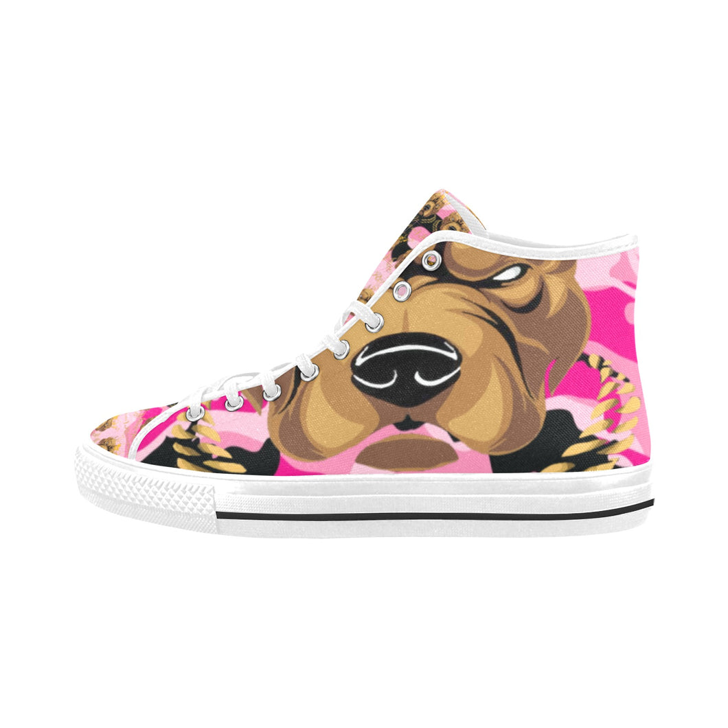 #Rossolini1# Streetz Black/Pink Camo White Bottom Vancouver H Men's Canvas Shoes (1013-1)