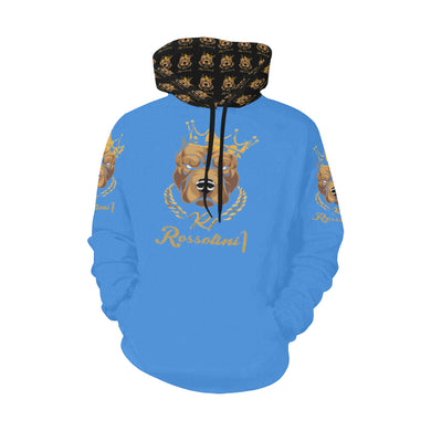 #MASK OFF# Blue Hoodie for Men (Model H13)