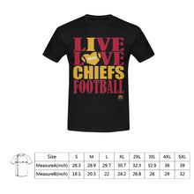 #Rossolini1# Live Love Chiefs Football Black T-Shirt