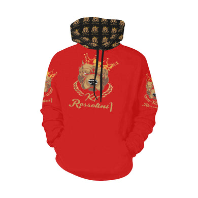 #MASK OFF# Red Hoodie for Women (Model H13)