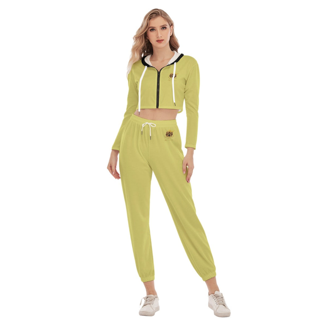 Rossolini1 Limon Women's Crop Hoodie Sports Sets