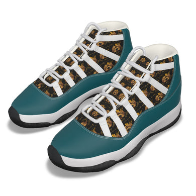 Rossolini1 Kelly Green Men's High Top Basketball Shoes