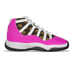 Rossolini1 Hot Pink Men's High Top Basketball Shoes