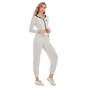 Rossolini1 White Women's Crop Hoodie Sports Sets